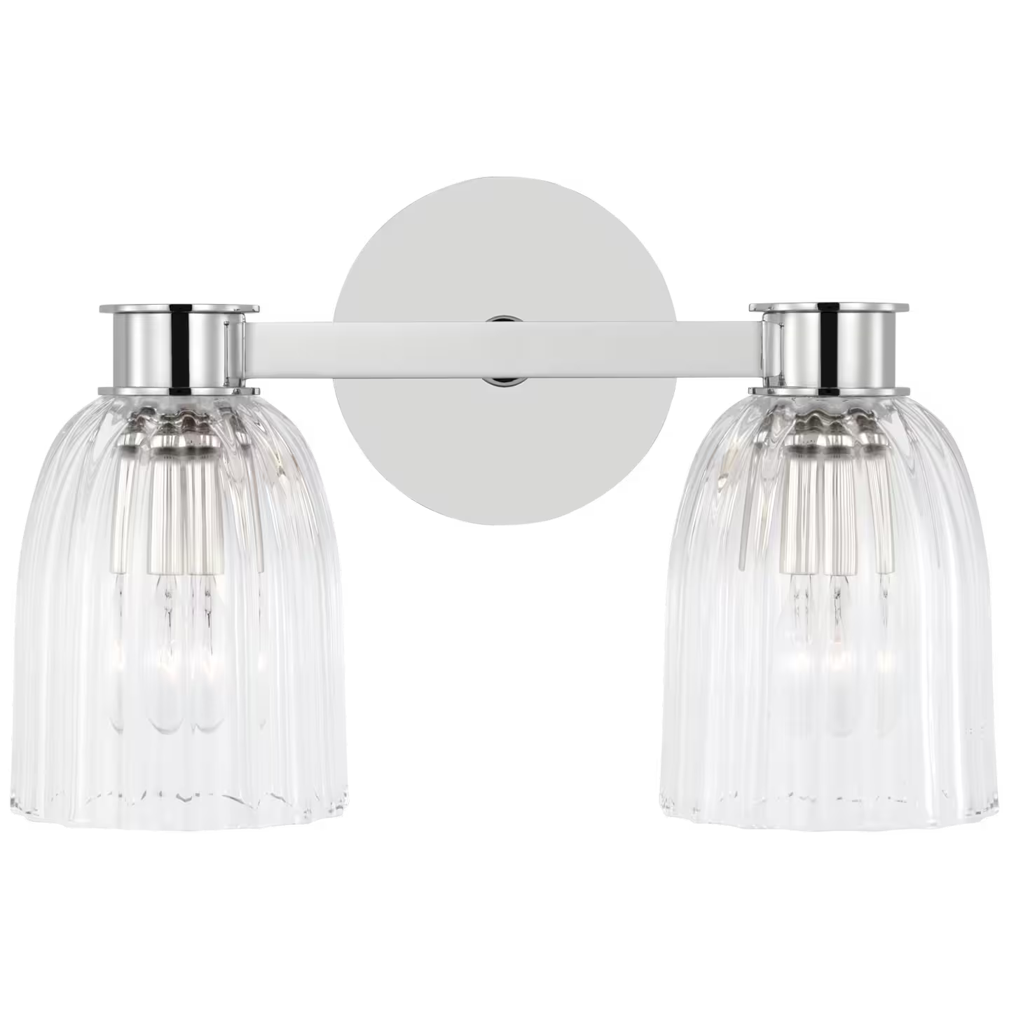 Asalea Double Sconce with Clear Glass