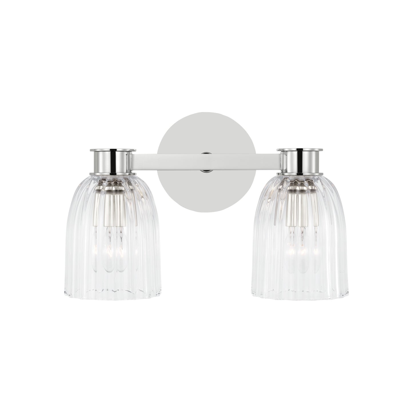 Asalea Double Sconce with Clear Glass