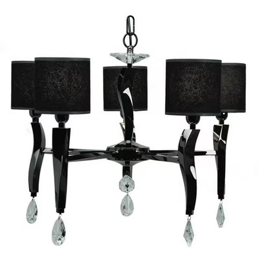 Aire Five-Light Chandelier with Asfour Lead Crystal