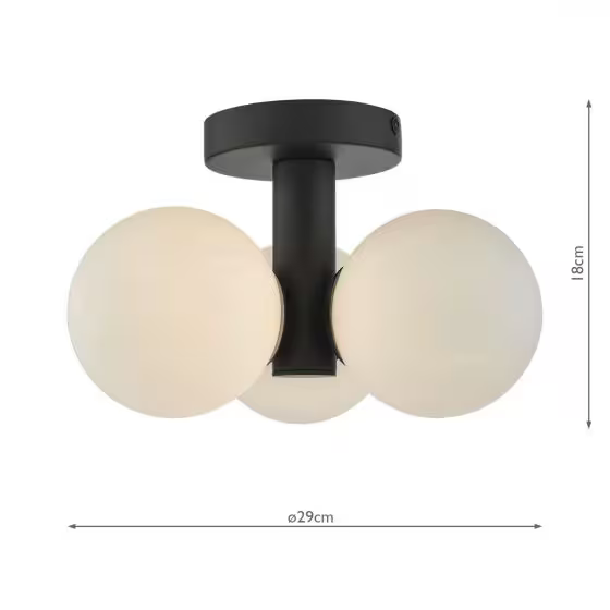 Dar Blake Bathroom Ceiling Light