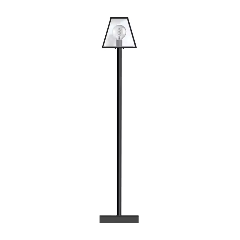 Contemporary Lamp Post In Galvanised Steel 1.8M
