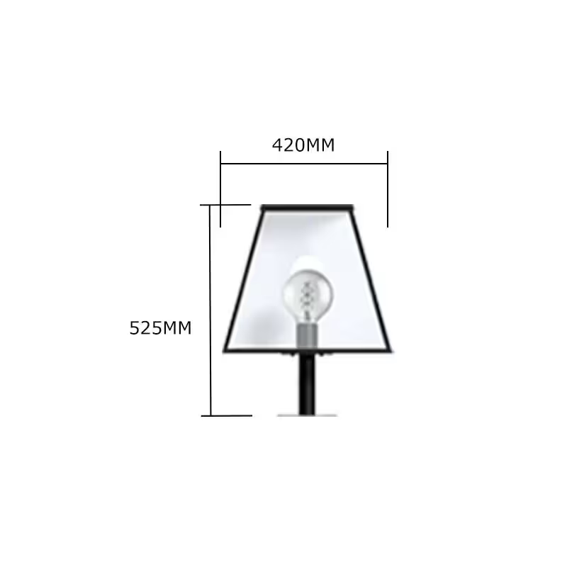 Contemporary Pier Light In Galvanised Steel 0.53M
