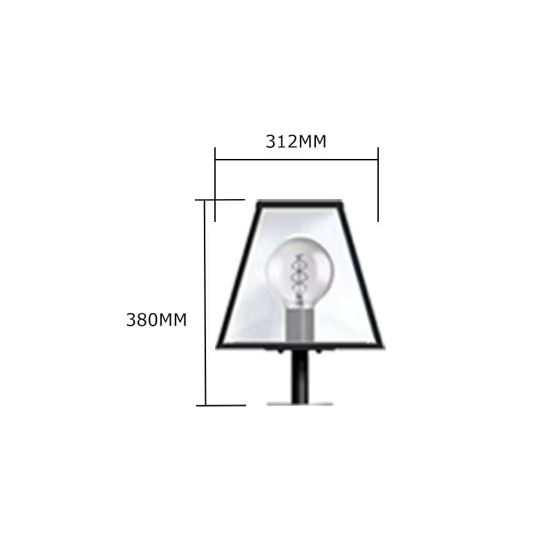 Contemporary Pier Light In Galvanised Steel 0.38M