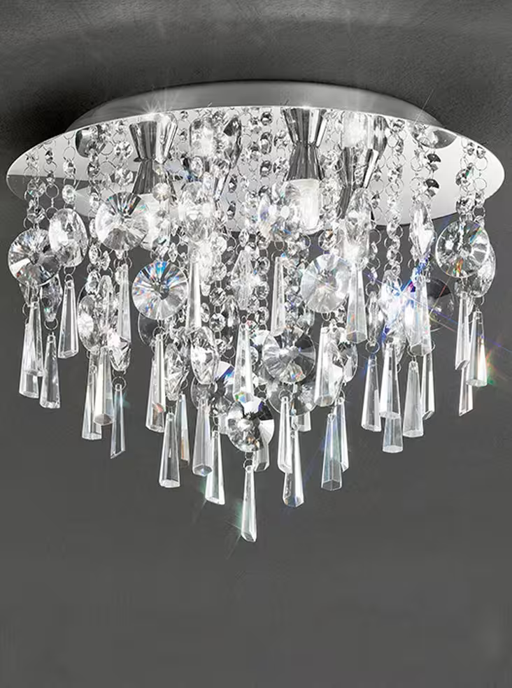 400mm Crystal Flush Mount IP44