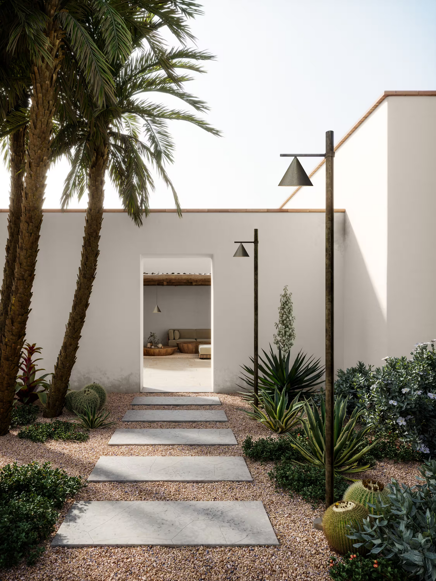 Cone Outdoor Garden Lamp