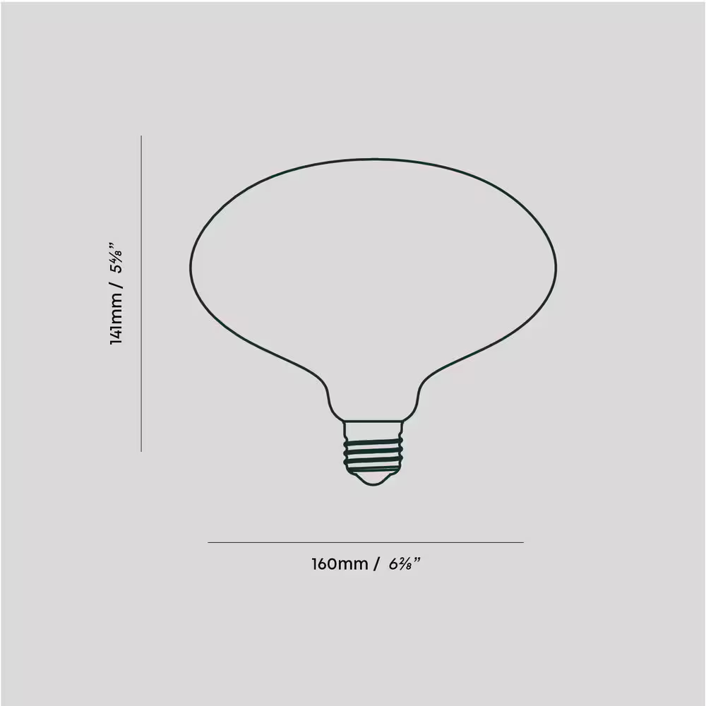 Oval 2700K LED Bulb