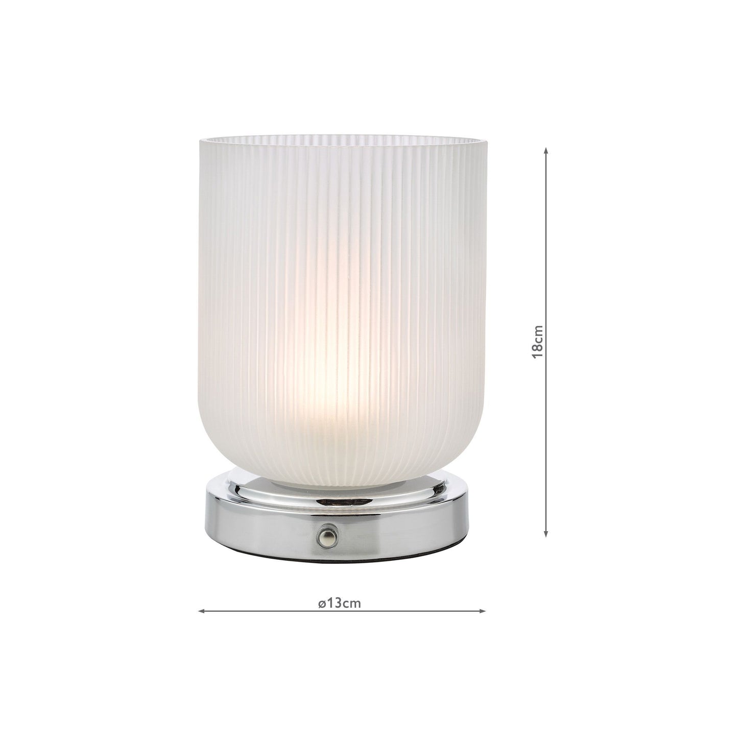 Echo Rechargeable Table Lamp in Polished Chrome