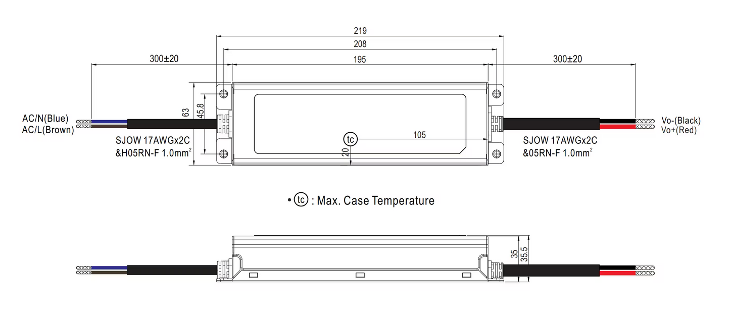 Non Dimmable, 150W 48V CV