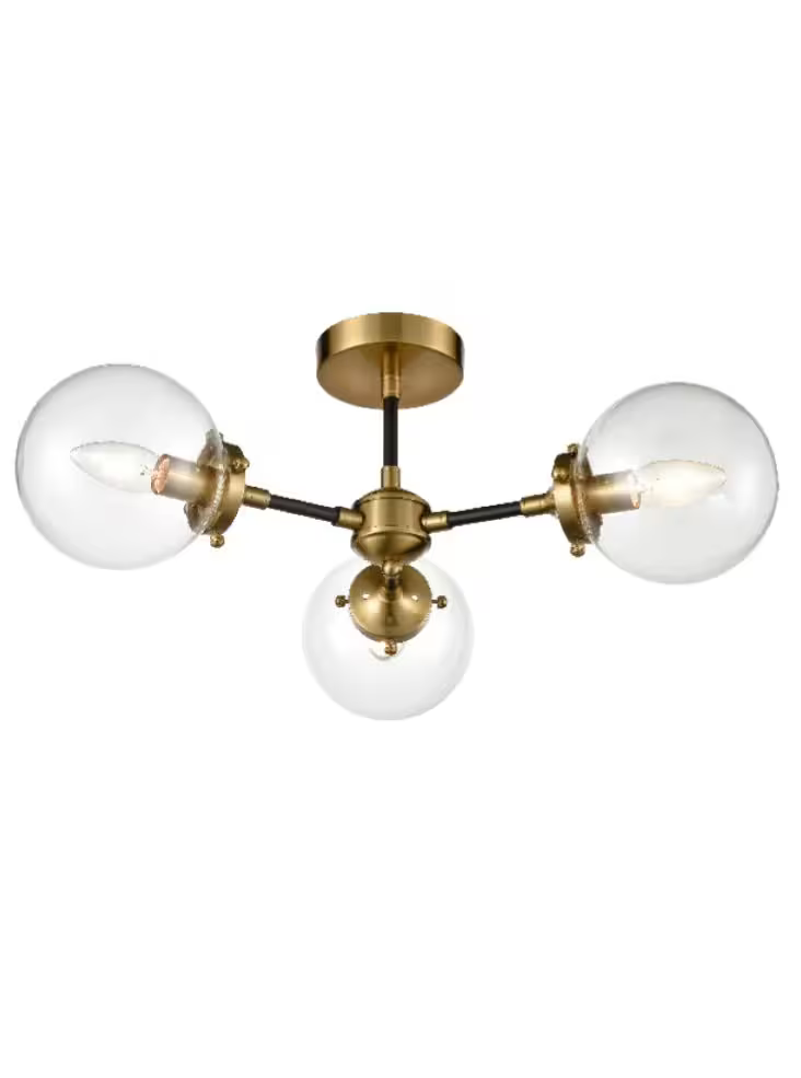 Captive 3-Light Ceiling Fitting