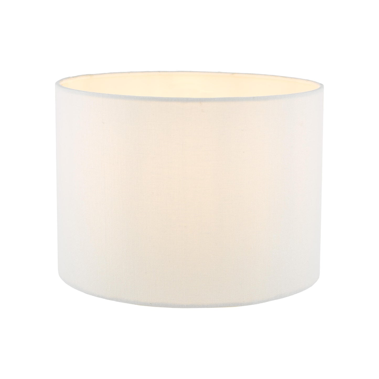 Georgina Linen Drum Shade in White