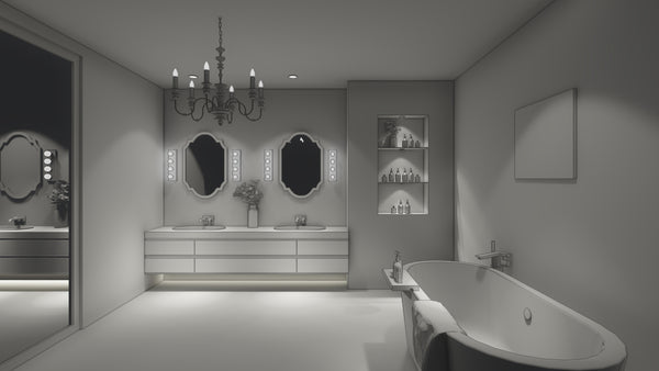 Glamorous hollywood bathroom