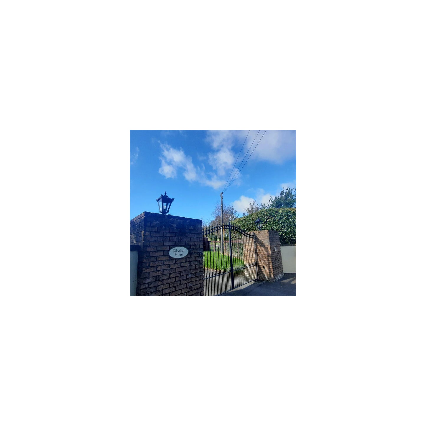 Victorian traditional cast iron pier light for flat pier caps 0.4m