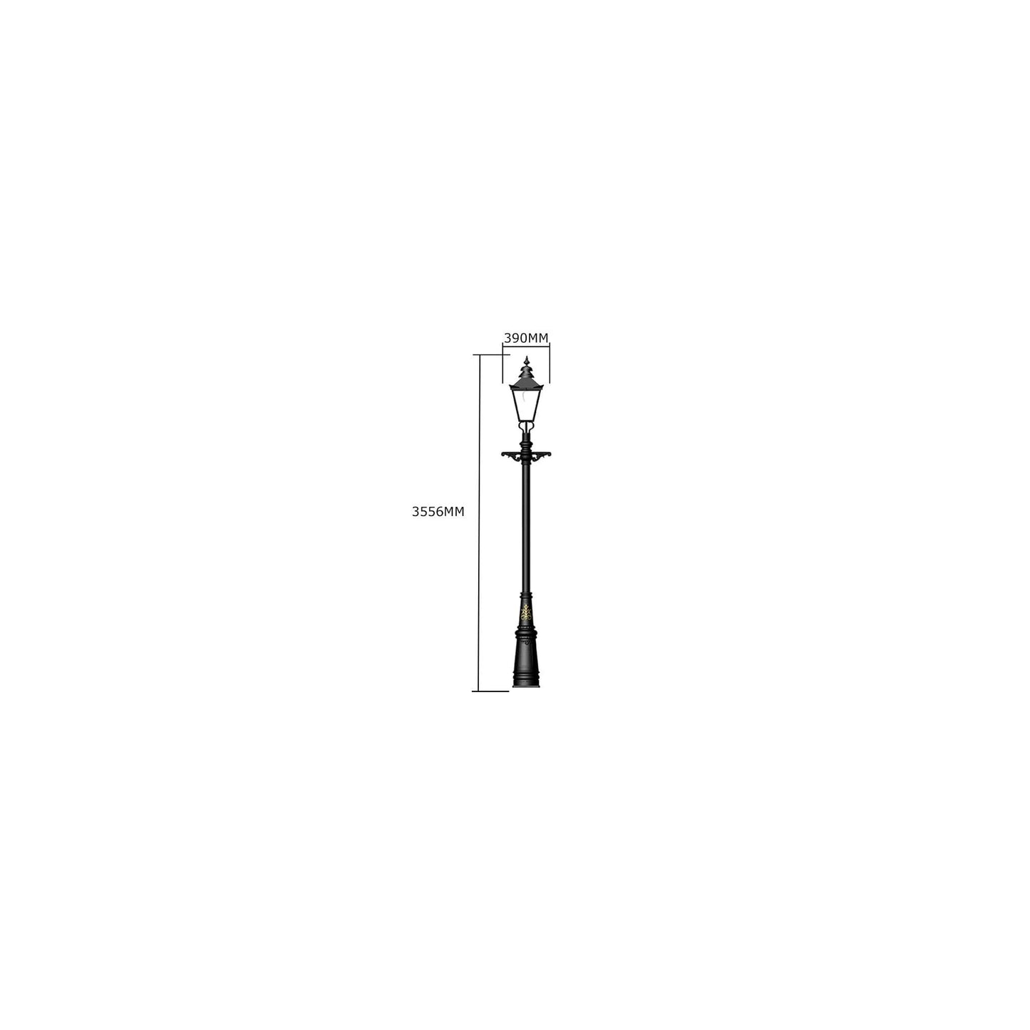 Victorian traditional cast iron lamp post 3.5m