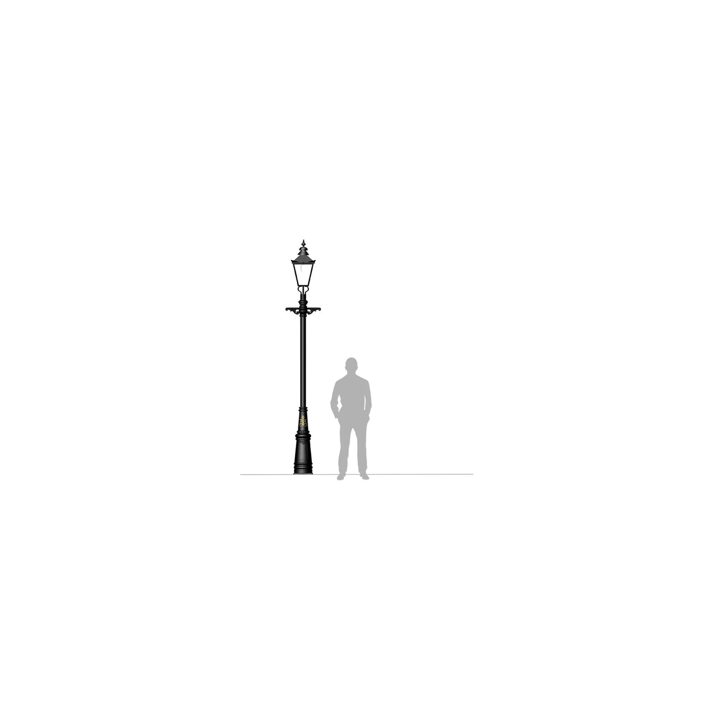 Victorian traditional cast iron lamp post 3.5m