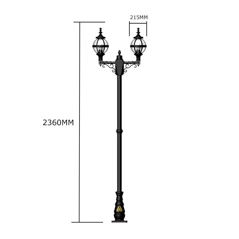 Harte Heritage Double-Headed Lamp Post