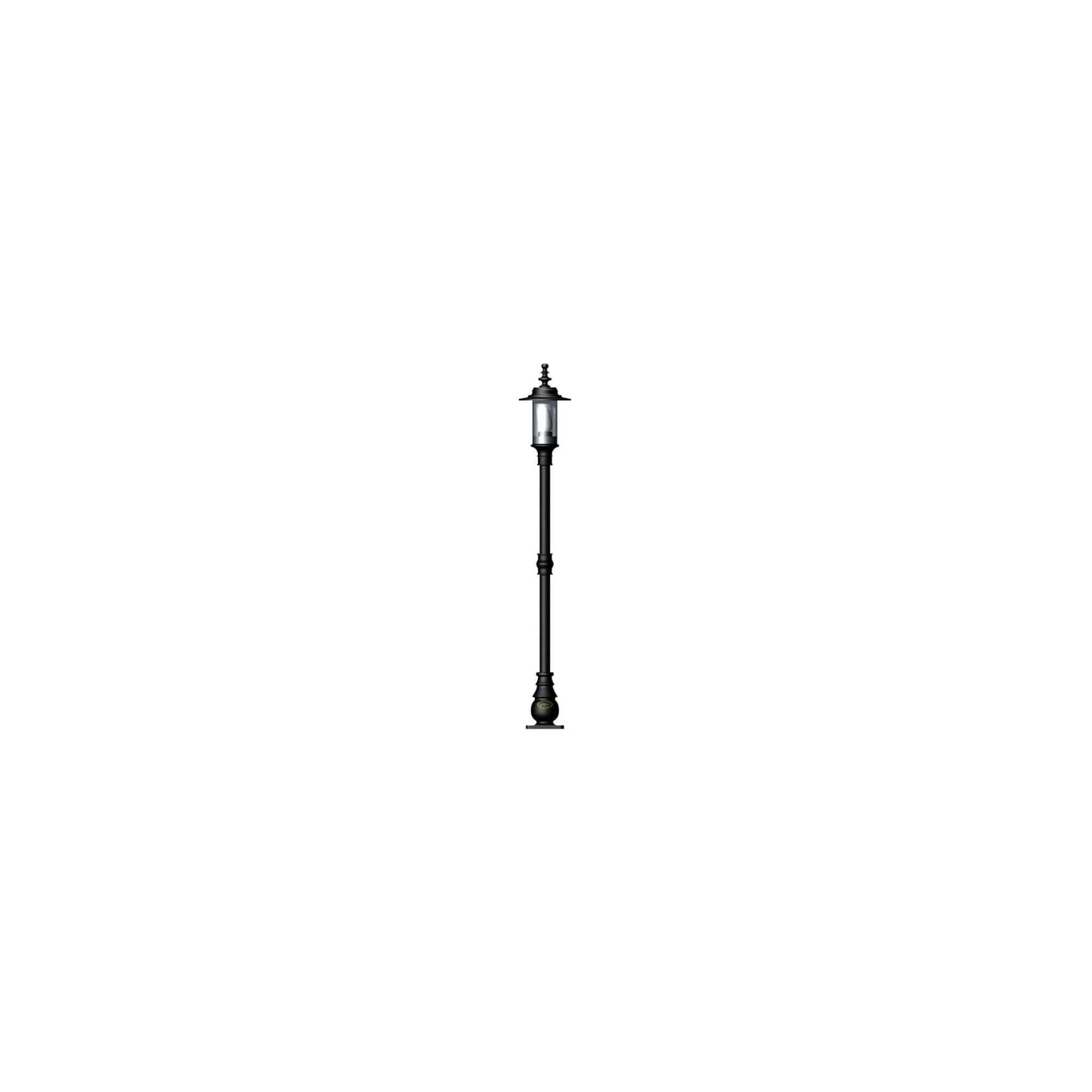 Georgian style lamp post in cast iron and steel 1.39m