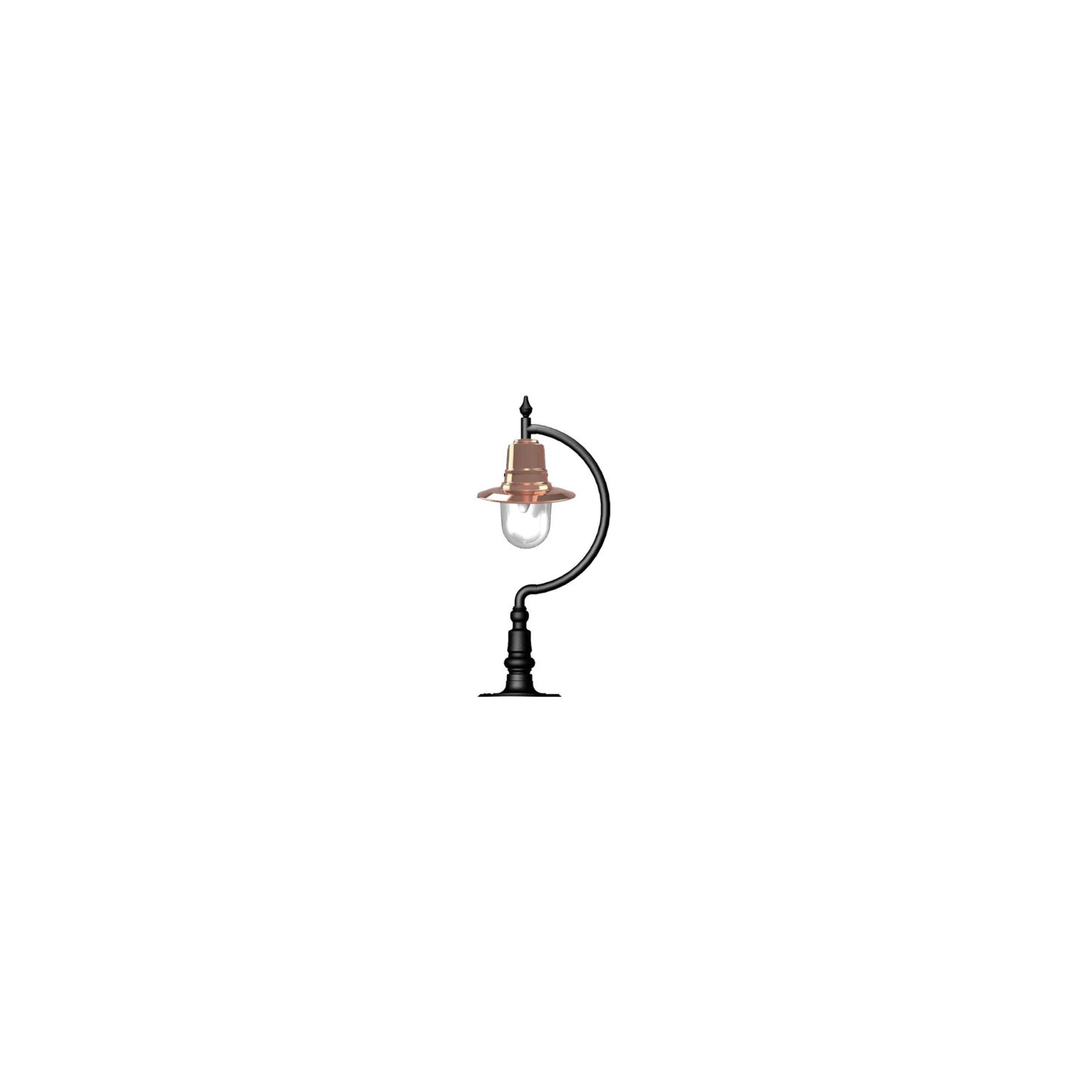 Vintage tear drop pier light for flat piers 0.98m