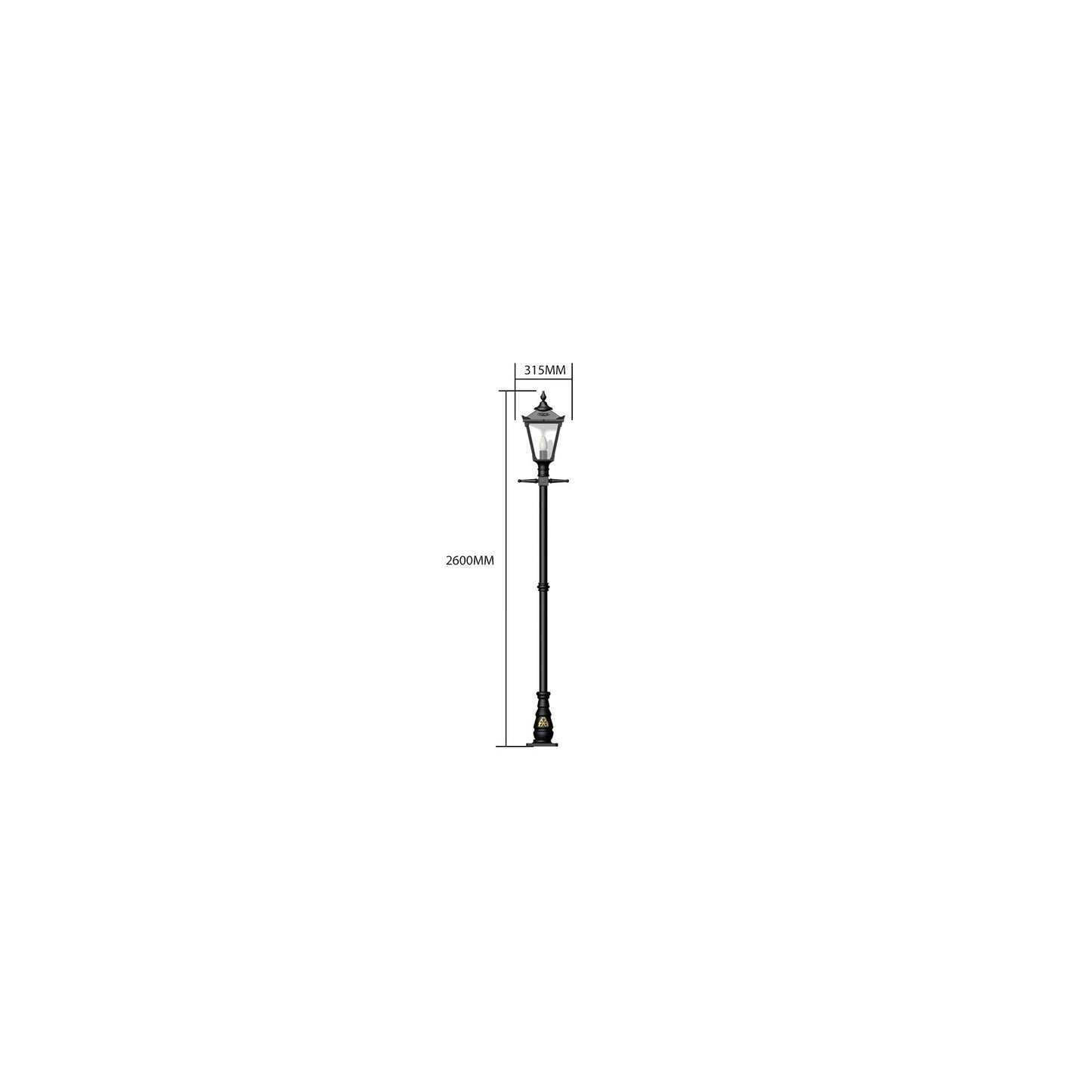 Victorian traditional cast iron lamp post 2.6m