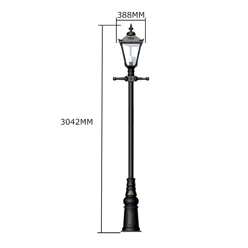 Victorian Traditional Cast Iron Lamp Post 3M
