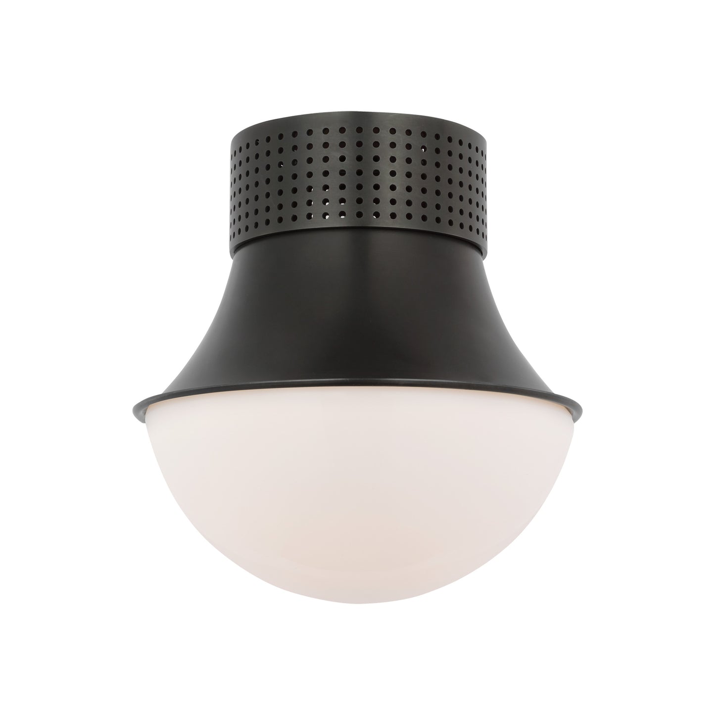 Precision 9" Flush Mount with White Glass