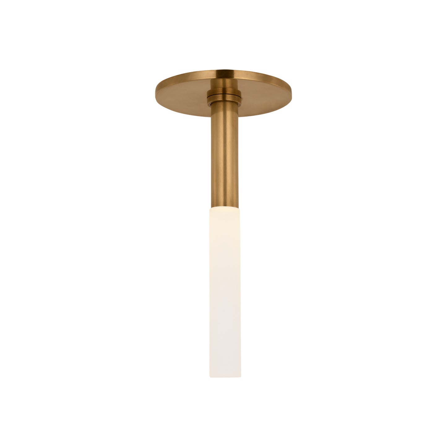 Rousseau Monopoint Flush Mount with Etched Crystal