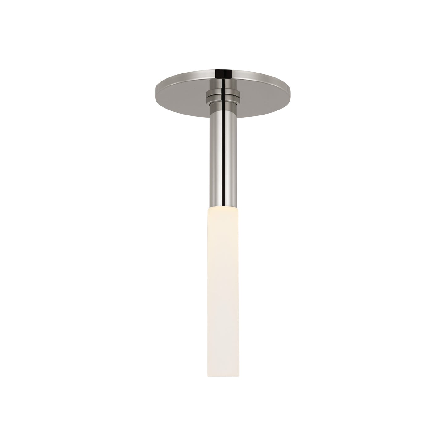 Rousseau Monopoint Flush Mount with Etched Crystal