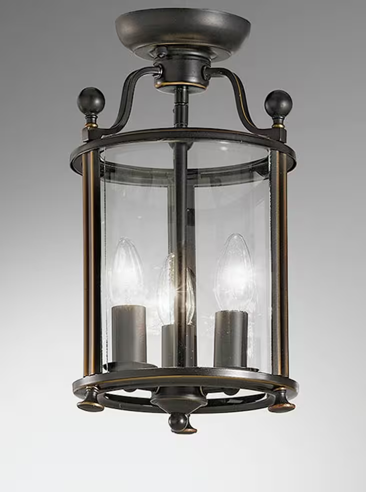 Melford 3-Light Flush Lantern