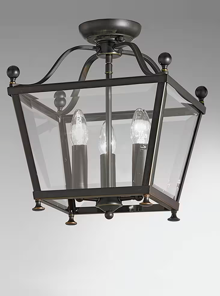 Atrine 3-Light Flush Lantern