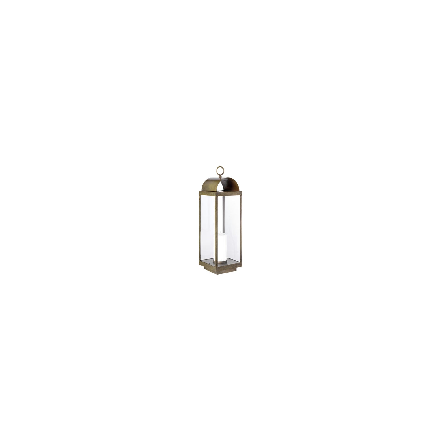 Lanterne Outdoor Floor Lamp in Brass