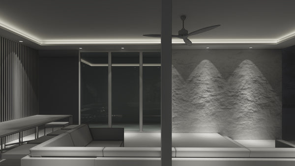 Modern evening porch