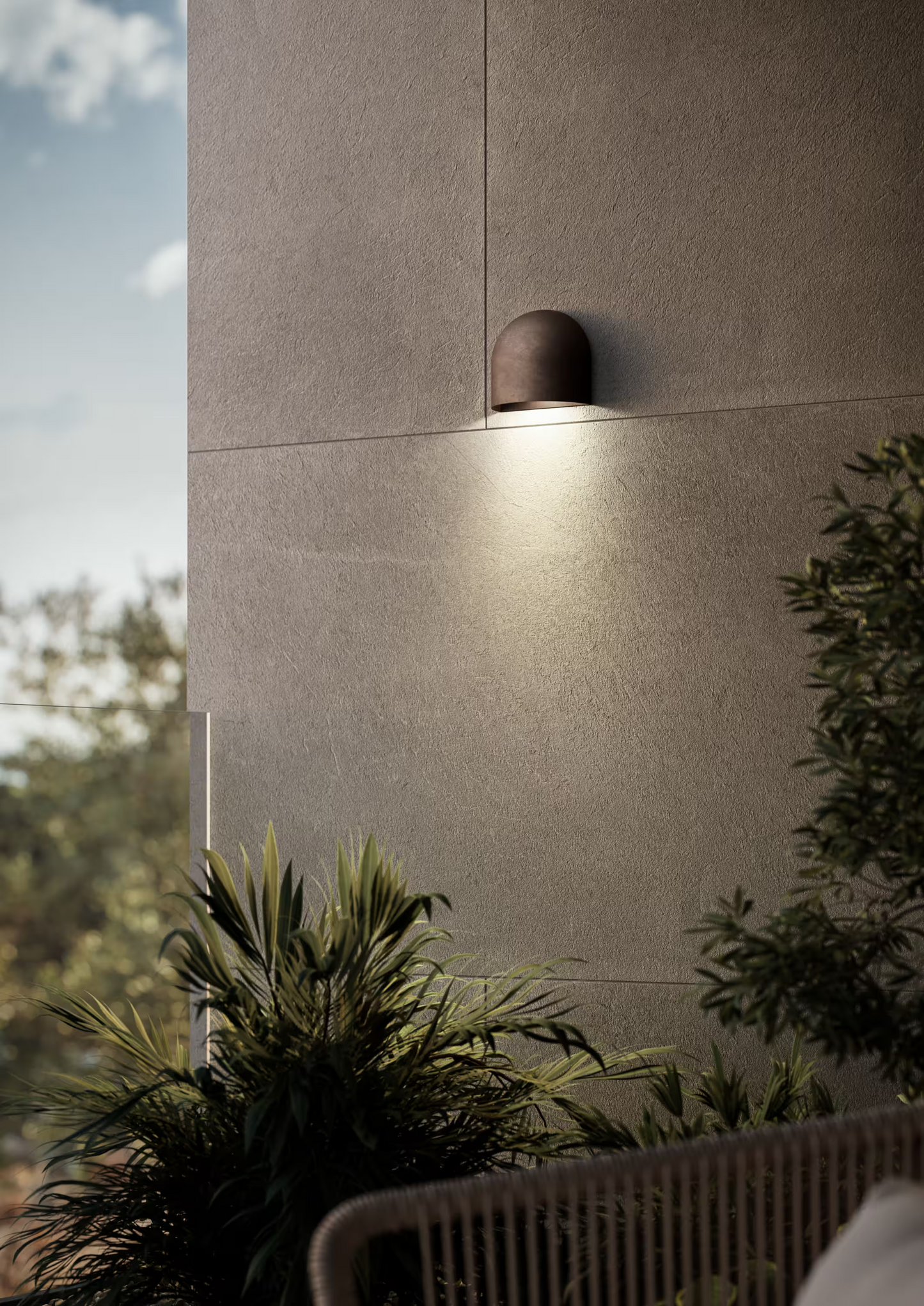 Mask Outdoor Wall Light