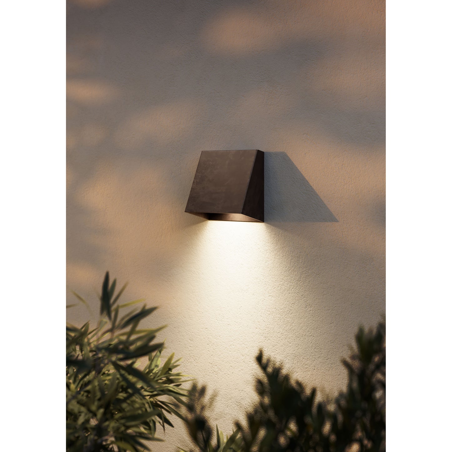 Mask 298.02 Outdoor Wall Light in Dark Brass