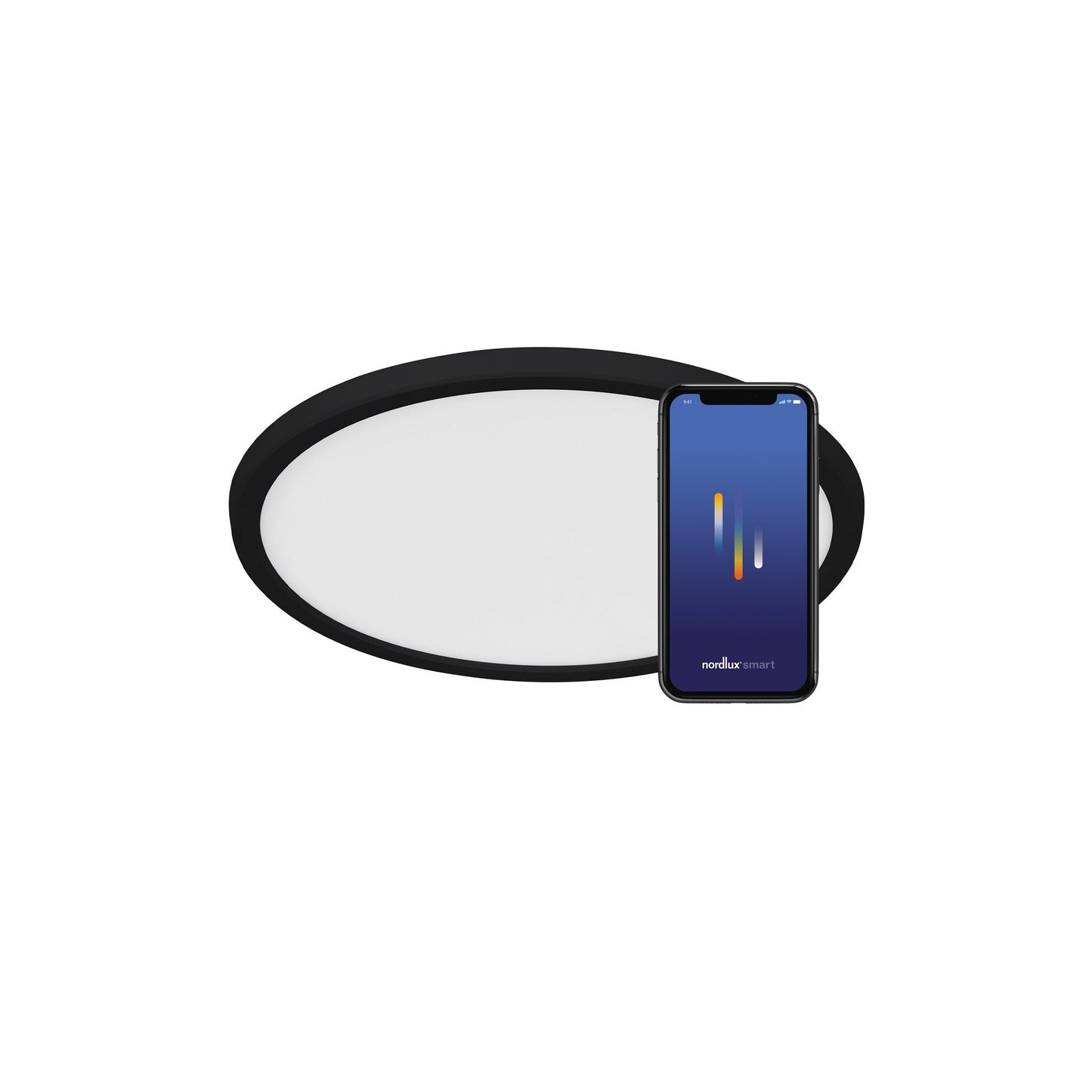 Oja Smart Ceiling Light in Black