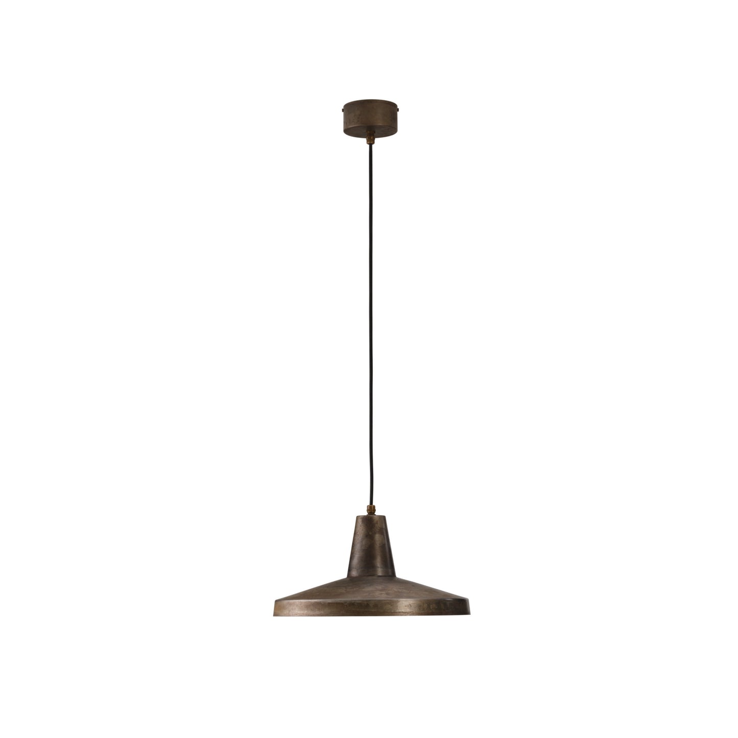 Officina Single Pendant in Antique Iron