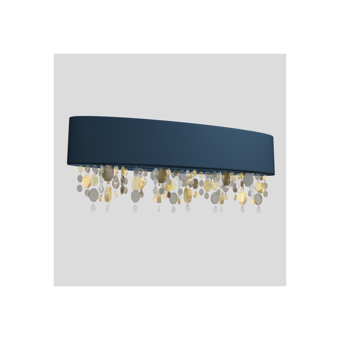 Ola A2 OV 70 LED Wall Light with Colored Glass