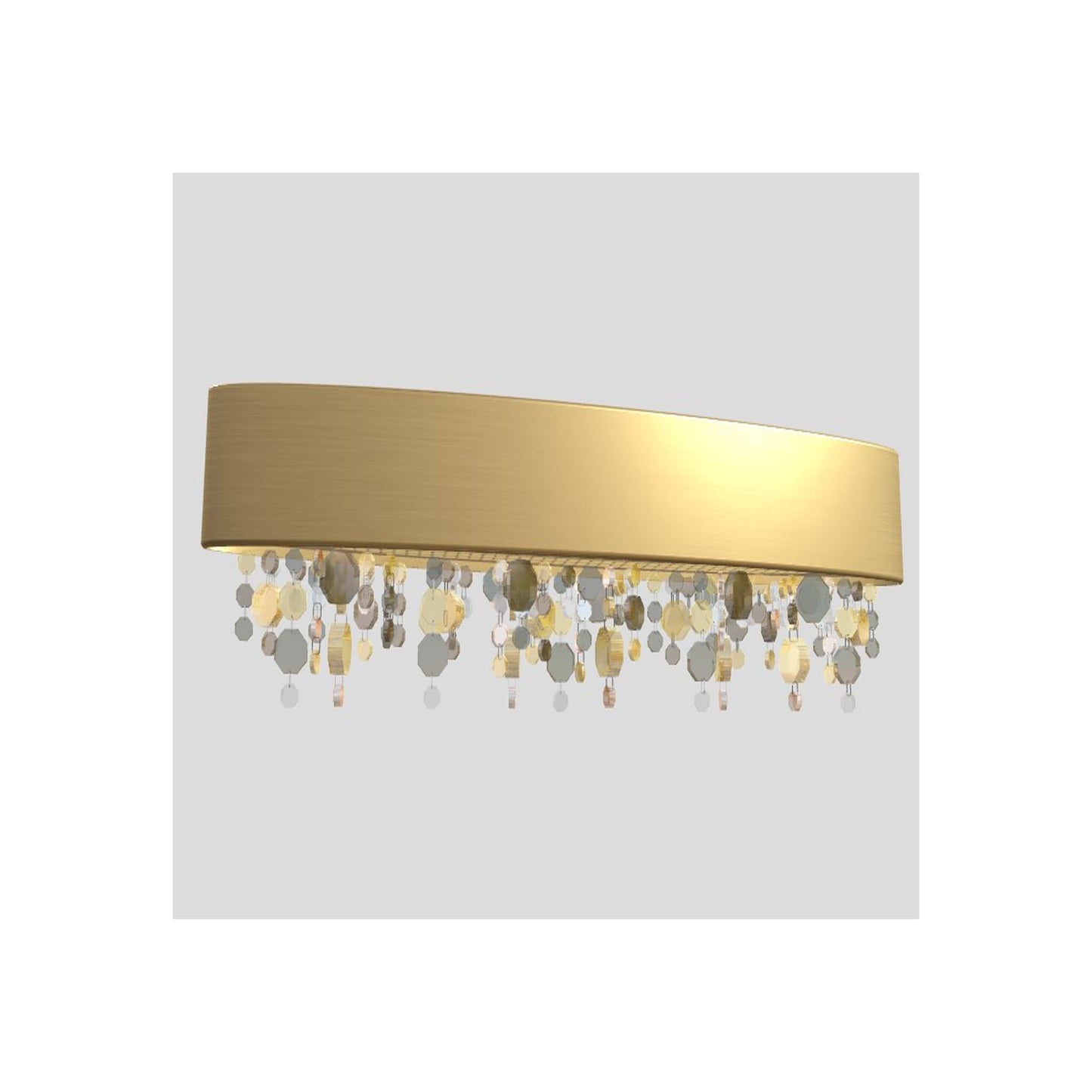 Ola A2 OV 70 LED Wall Light with Colored Glass