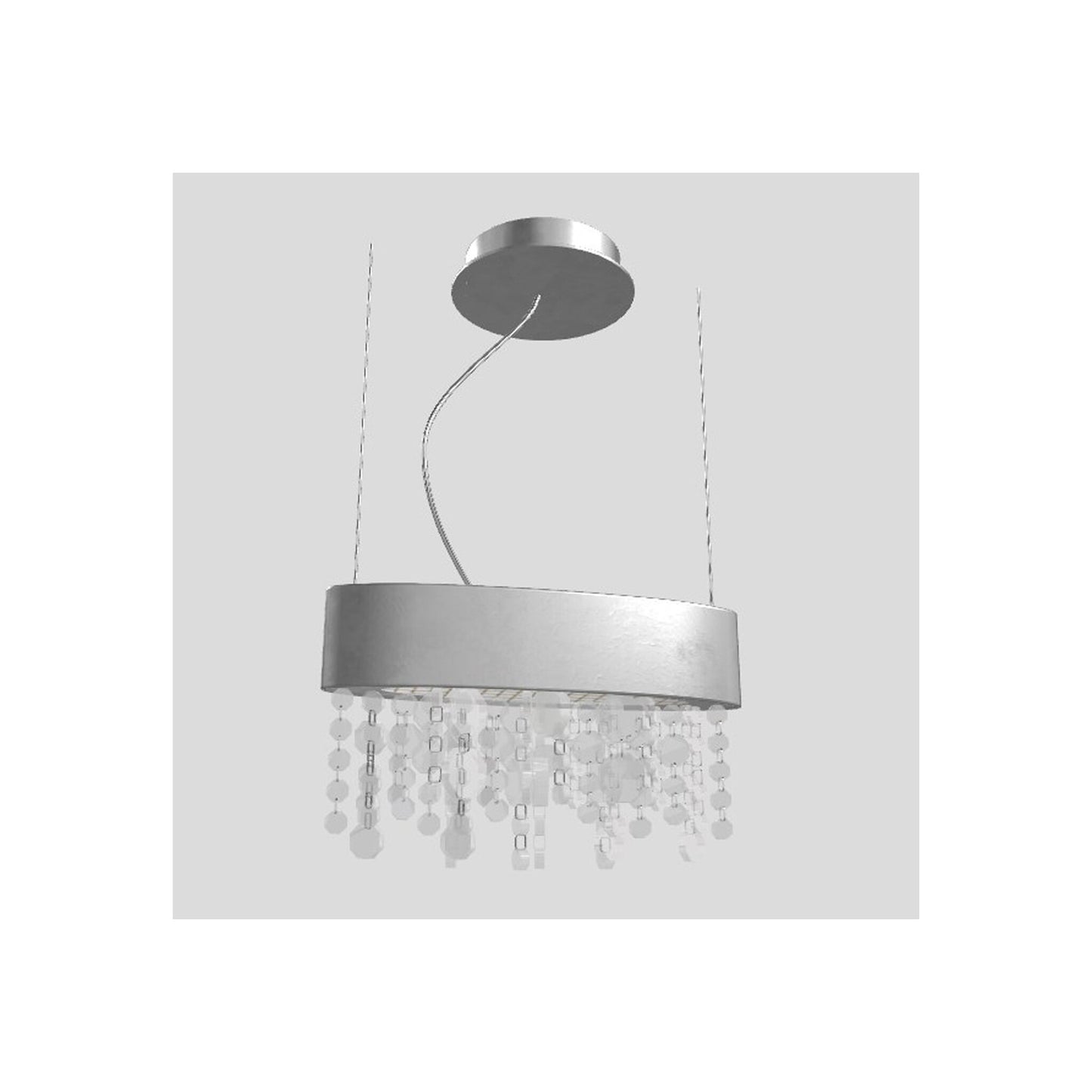 Ola S1 OV 30 Oval E14 Pendant with Colored Glass