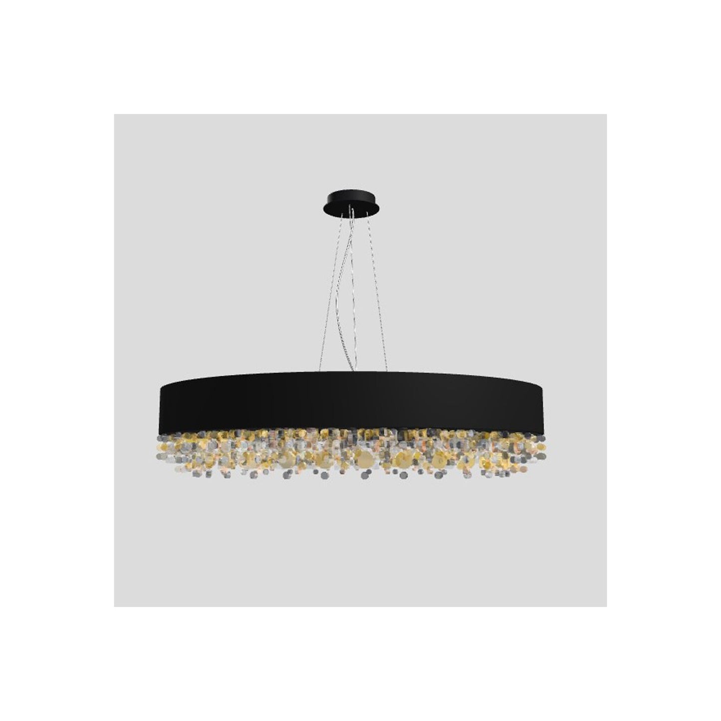 Ola S6 90 Large LED Pendant with Colored Glass