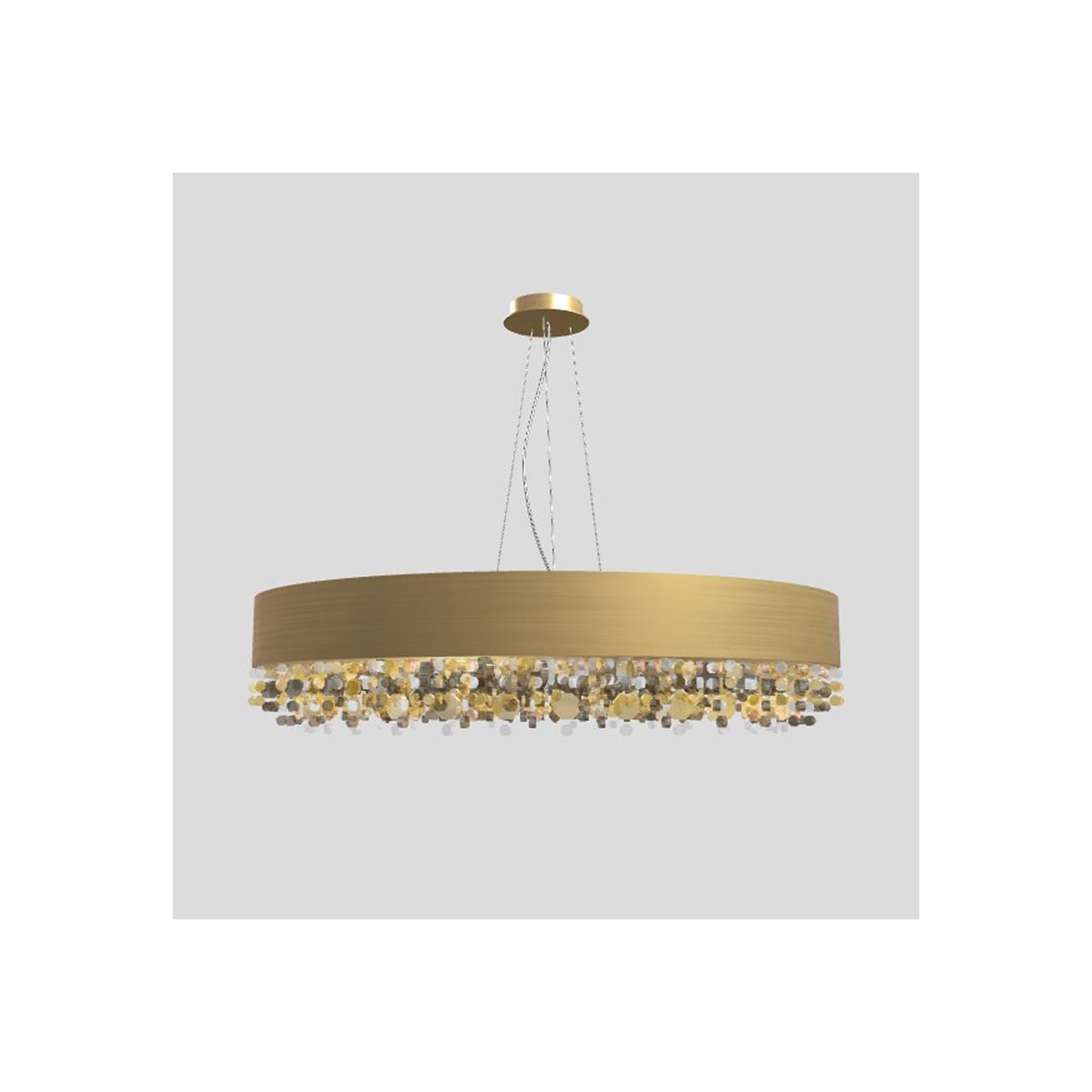 Ola S6 90 Large LED Pendant with Colored Glass