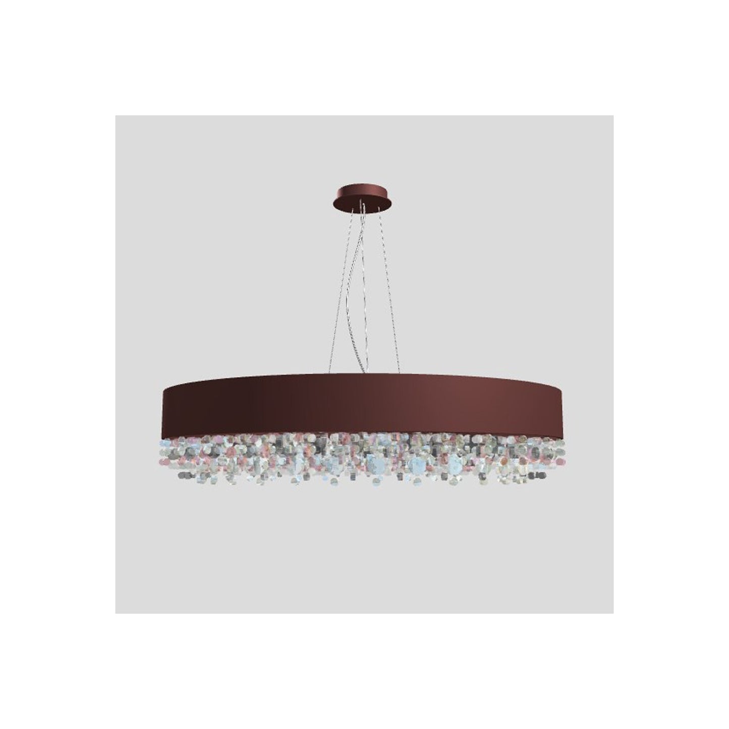 Ola S6 90 Large LED Pendant with Colored Glass