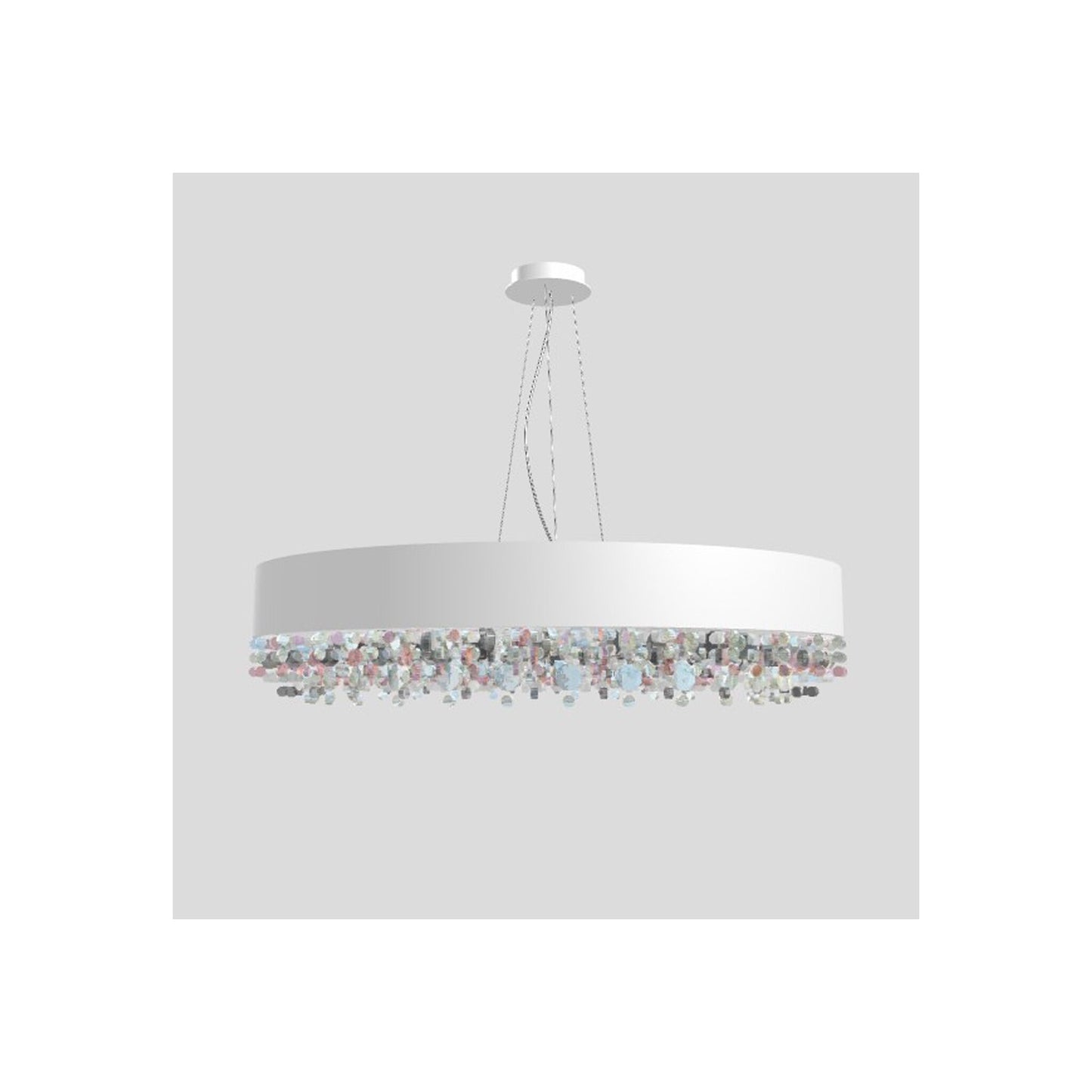 Ola S6 90 Large LED Pendant with Colored Glass
