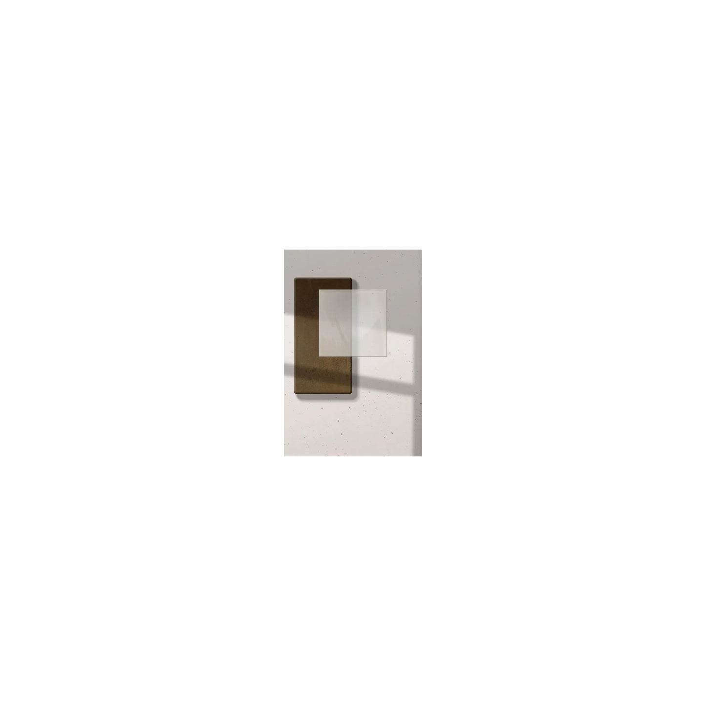Etoile Up & Down Wall Light with White Glass