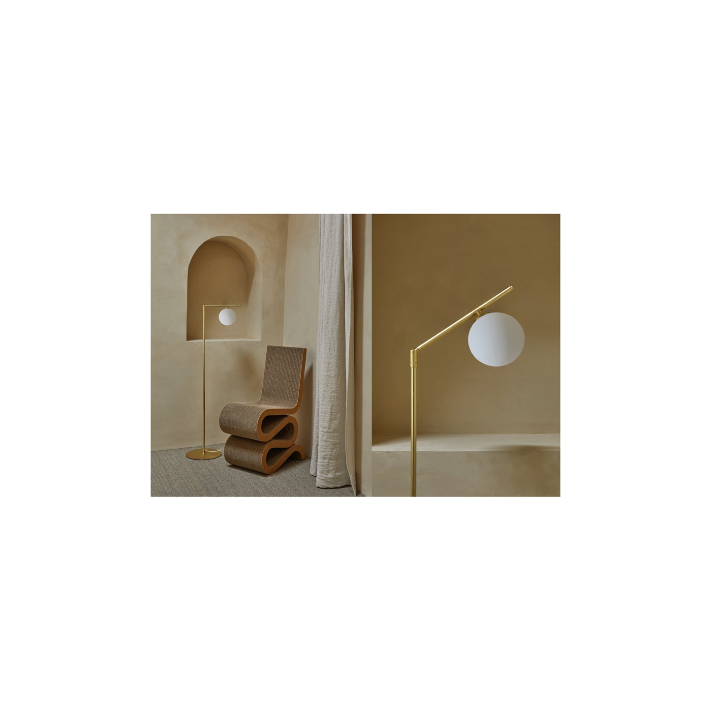 Endo Opal Glass Floor Lamp