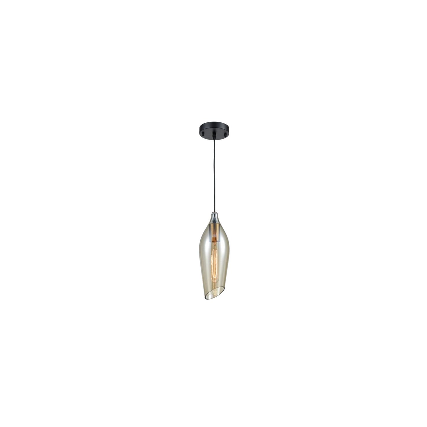 Fade Small LED Pendant in Black