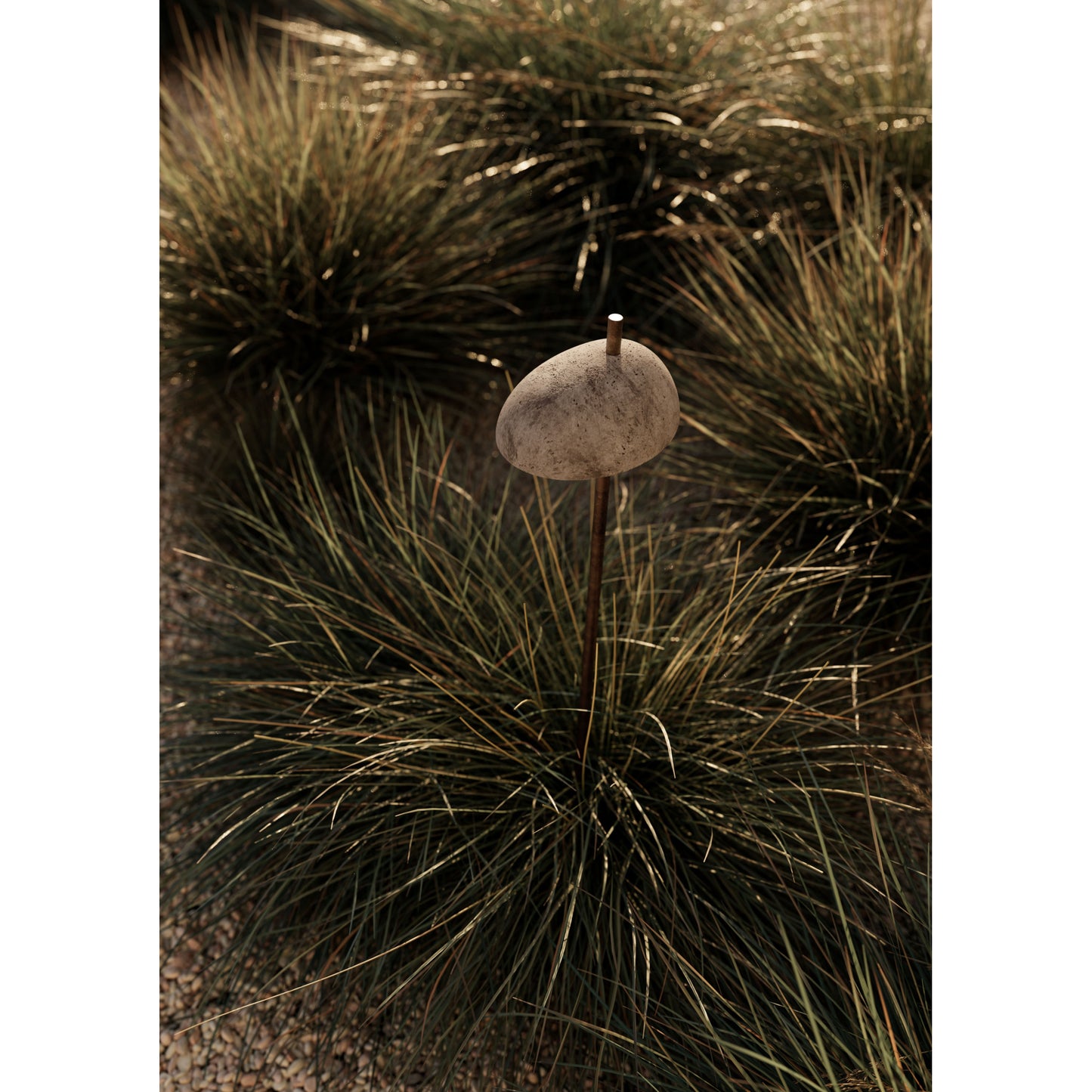 Pantarhei 331 Outdoor Garden Light in Brass