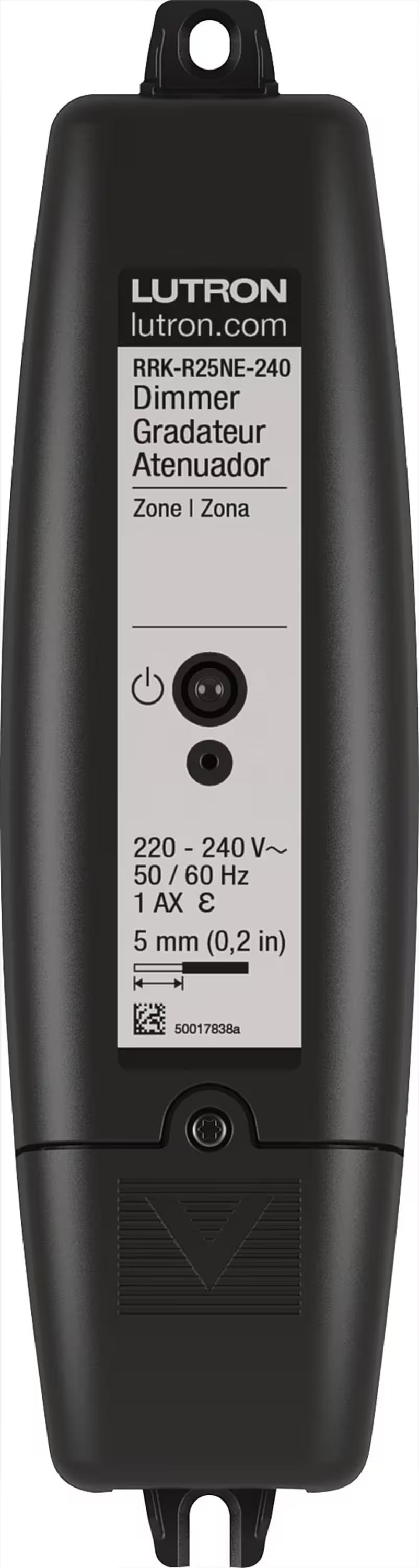 Wireless Dimmer Module, Inline 6A Switched in Black