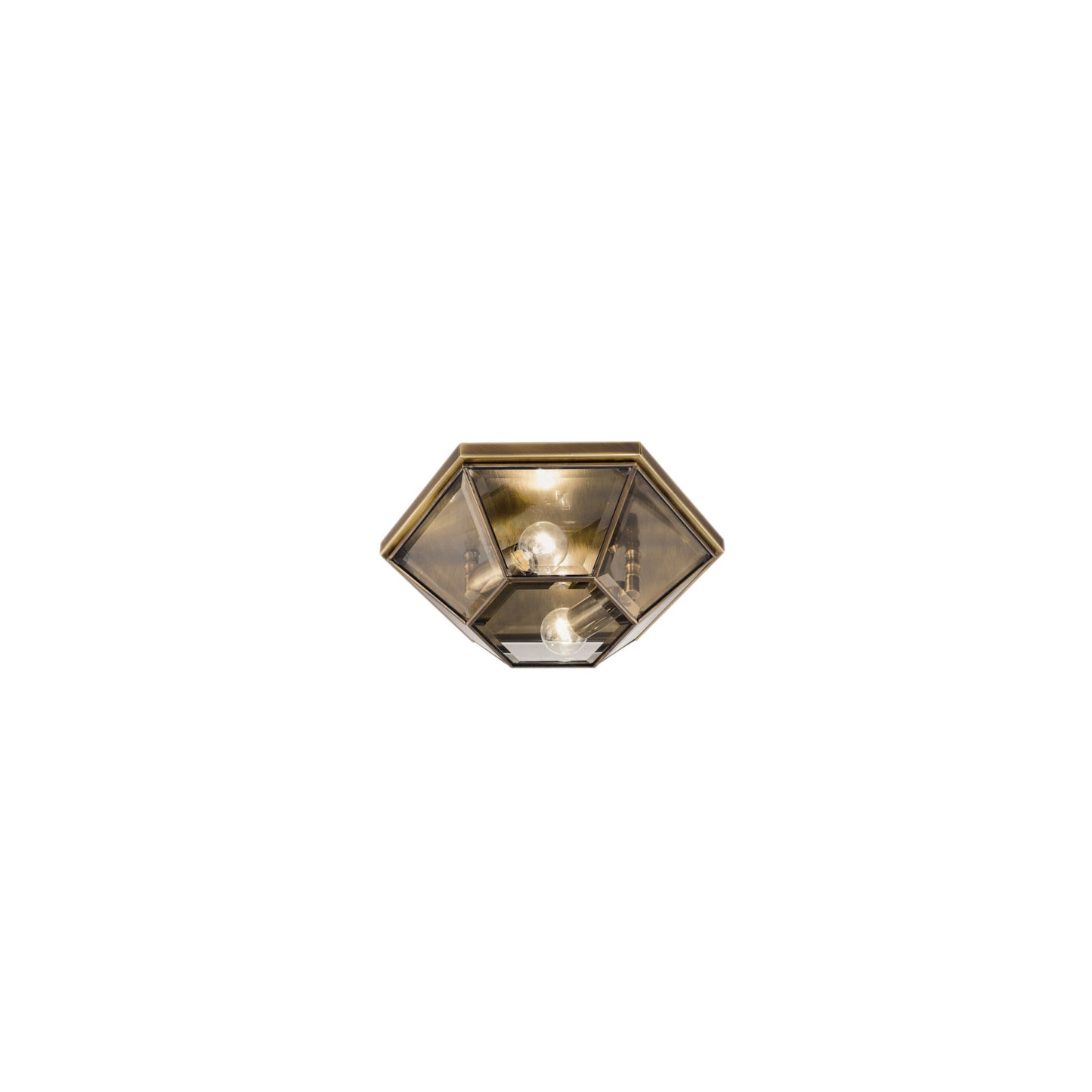 Rilegato Ceiling Light in Burnished Brass
