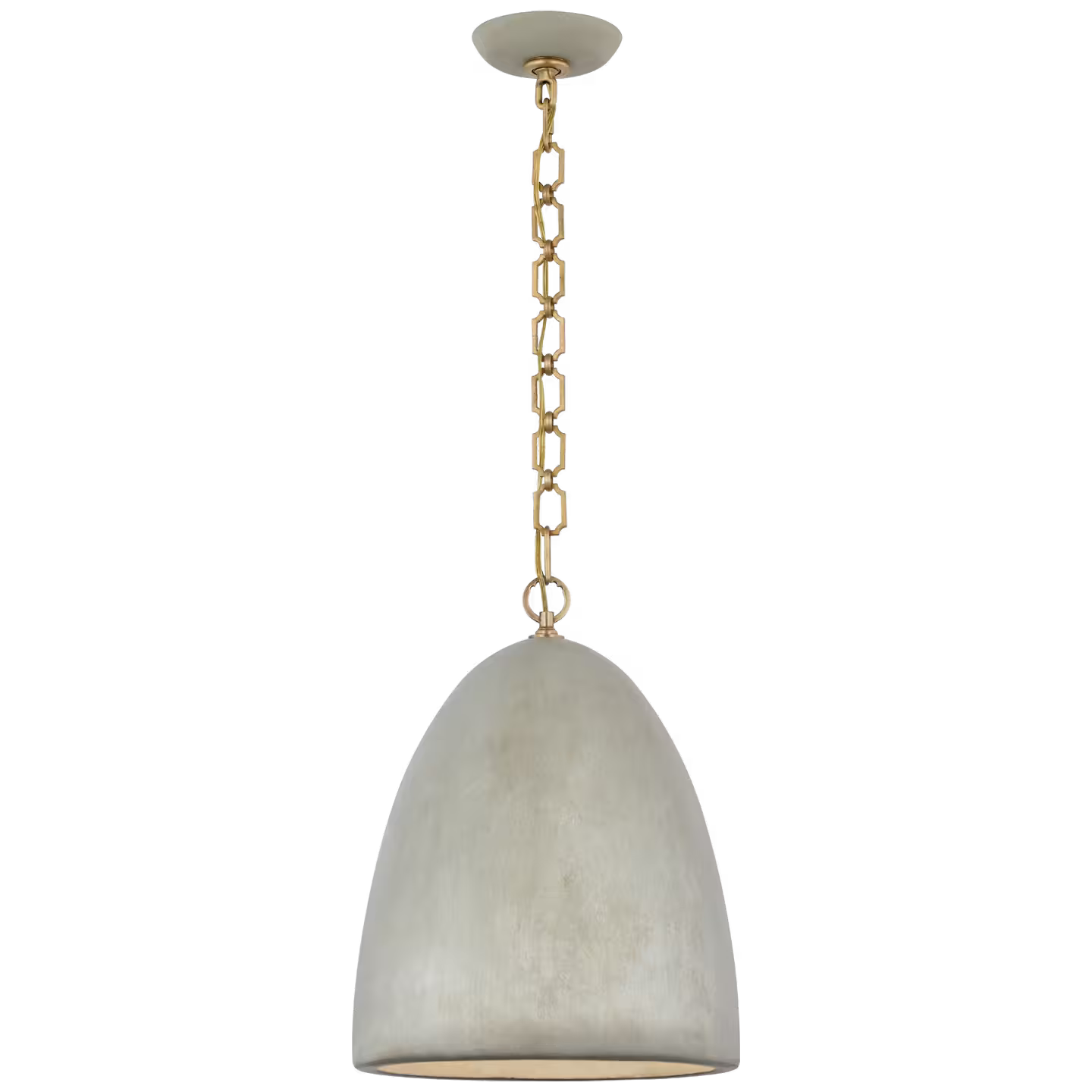 Elliot Medium Dome Pendant in Portland Grey
