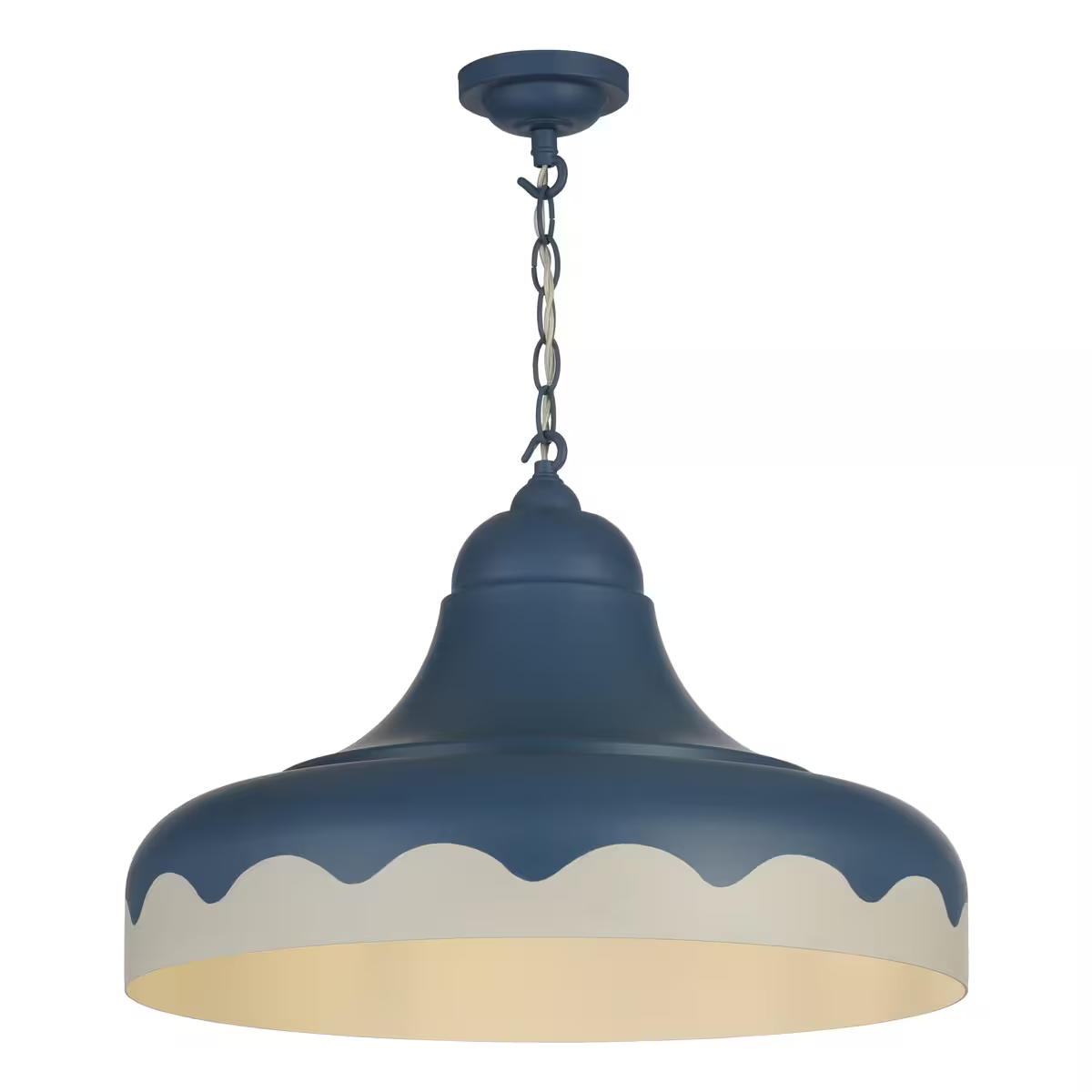 Scallop Two-Tone Pendant