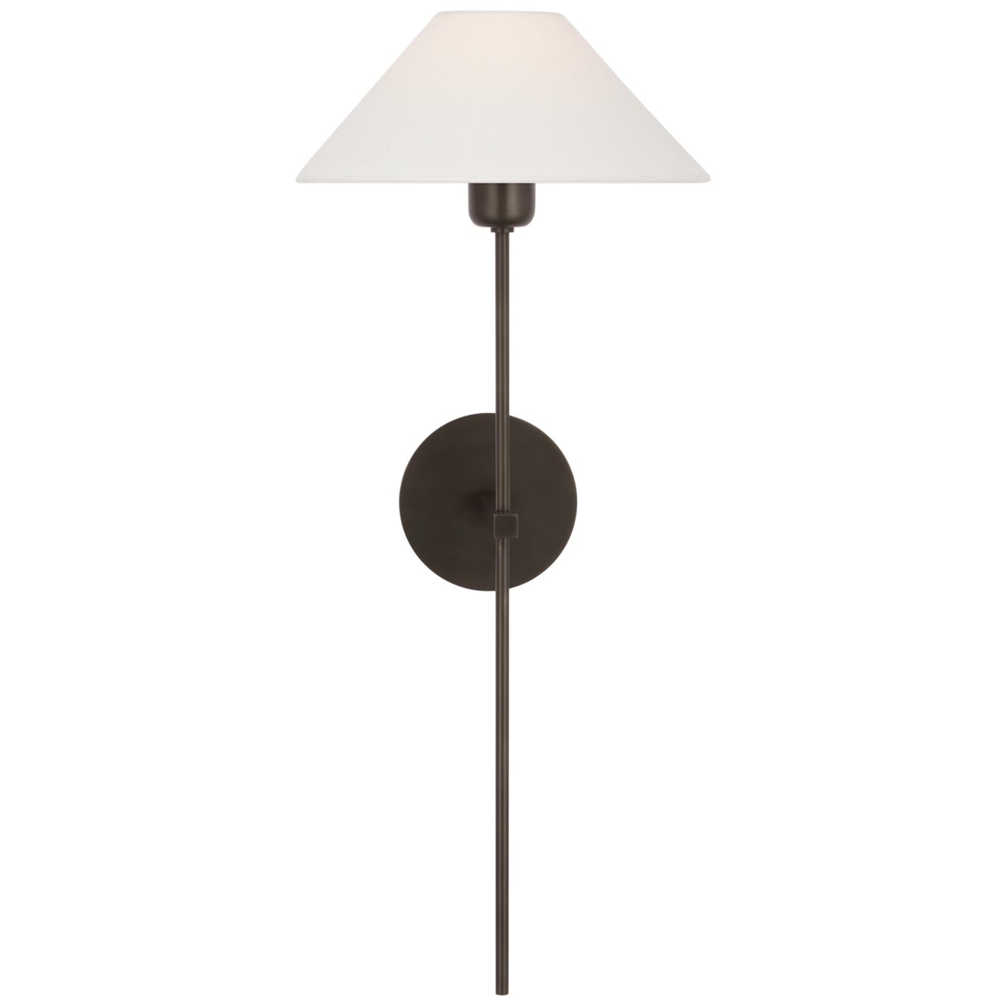 Hackney 25" Tail Sconce with Linen Shade